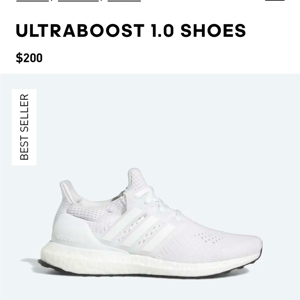Woman’s adidas ultra boost all white 6.5